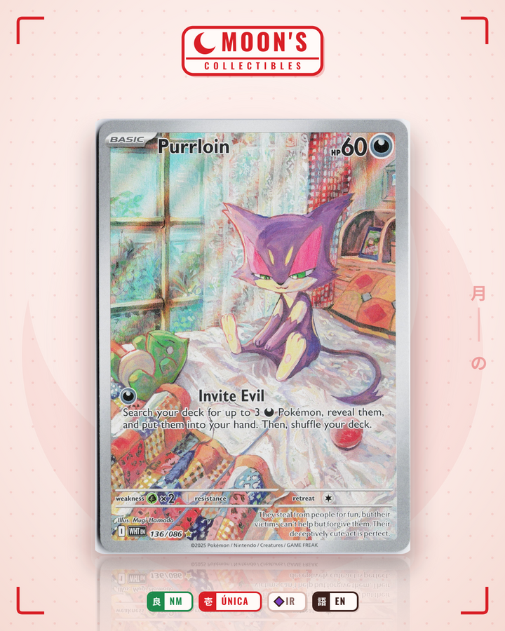 Purrloin · White Flare #136/086 · NM