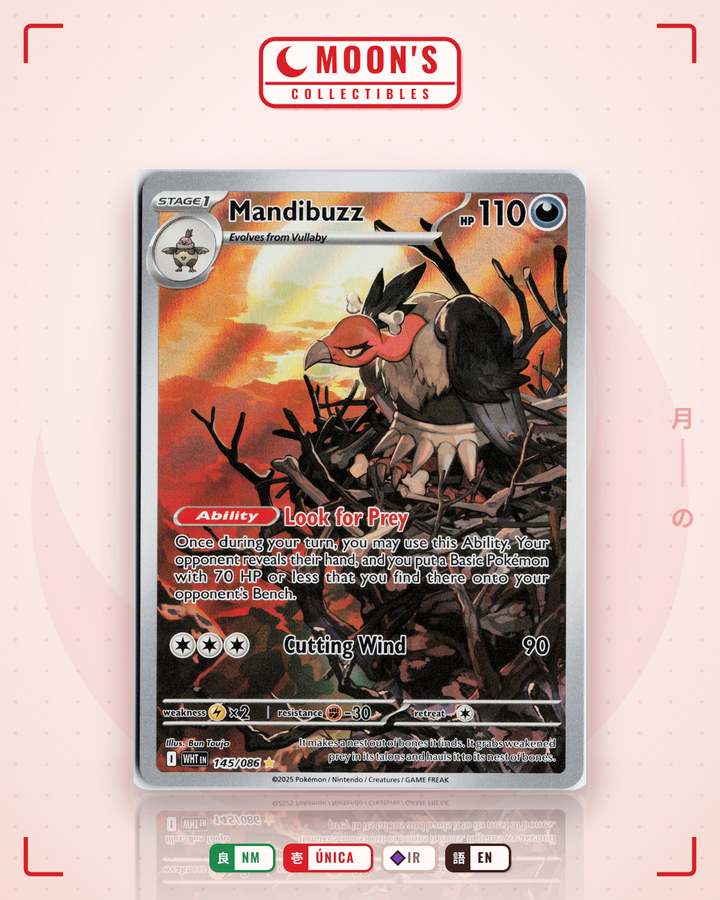 Mandibuzz · White Flare #145/086 · NM