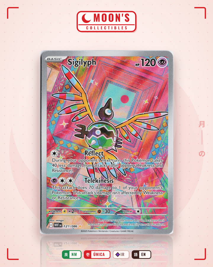 Sigilyph · White Flare #121/086 · NM