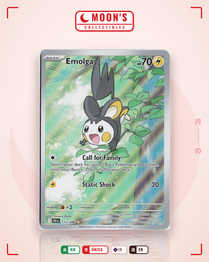 Emolga · Black Bolt #112/086 · NM
