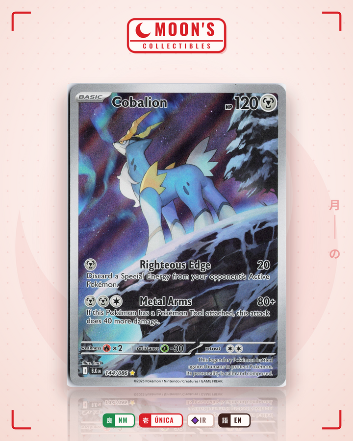 Cobalion · Black Bolt #144/086 · NM