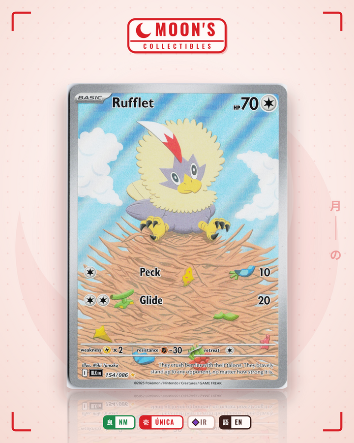 Rufflet · Black Bolt #154/086 · NM