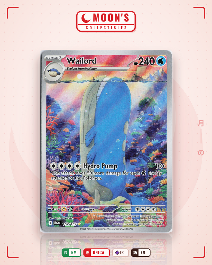 Wailord · Journey Together #162/159 · NM