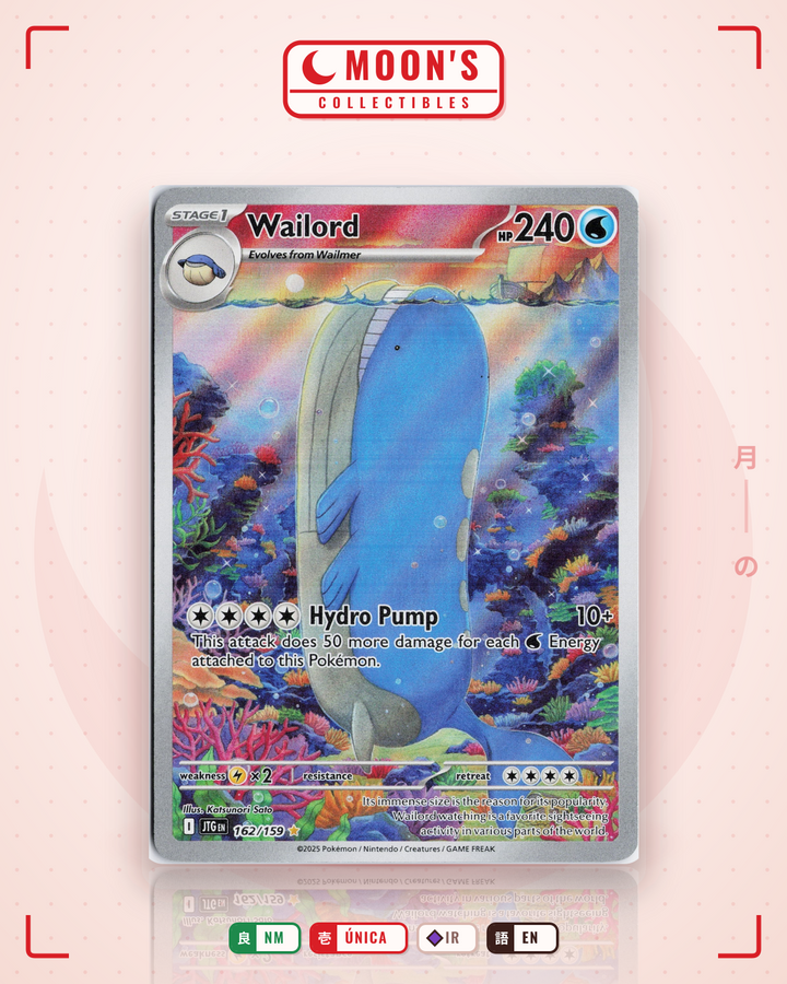 Wailord · Journey Together #162/159 · NM