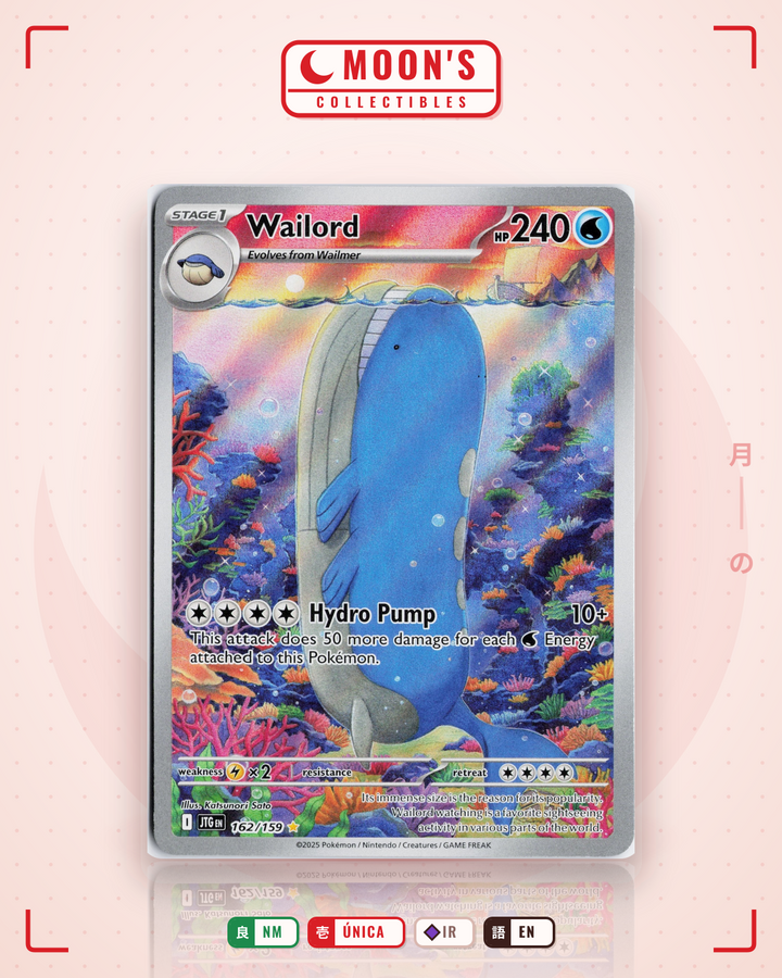 Wailord · Journey Together #162/159 · NM