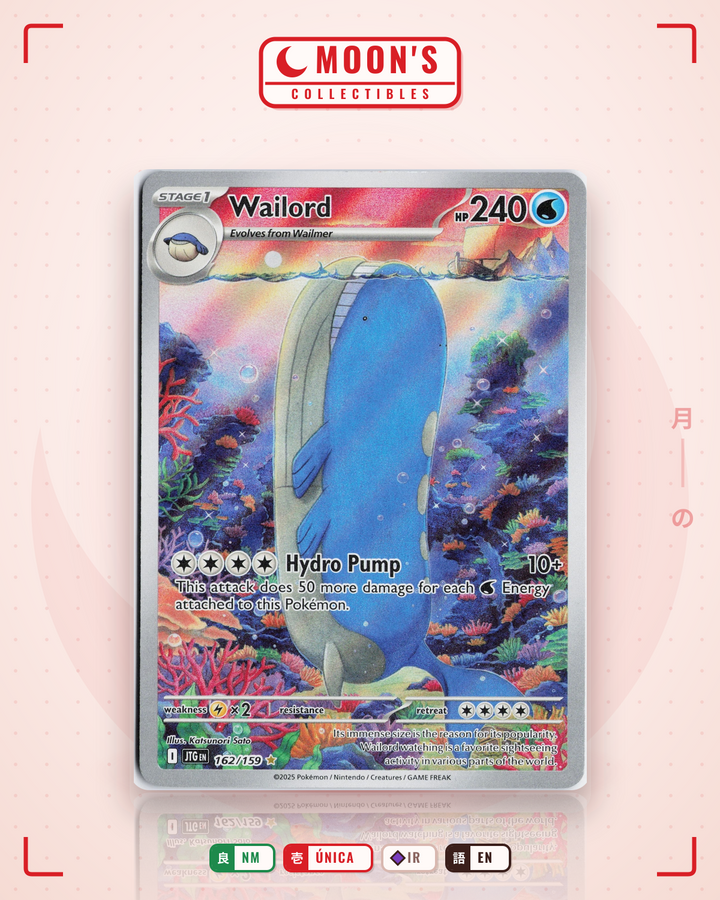 Wailord · Journey Together #162/159 · NM