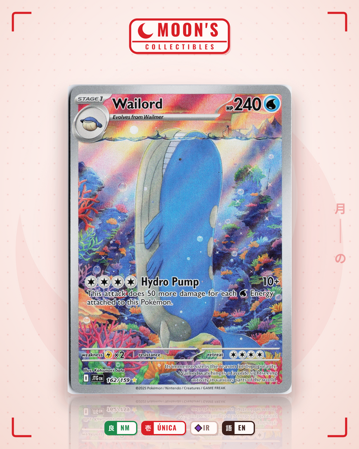 Wailord · Journey Together #162/159 · NM
