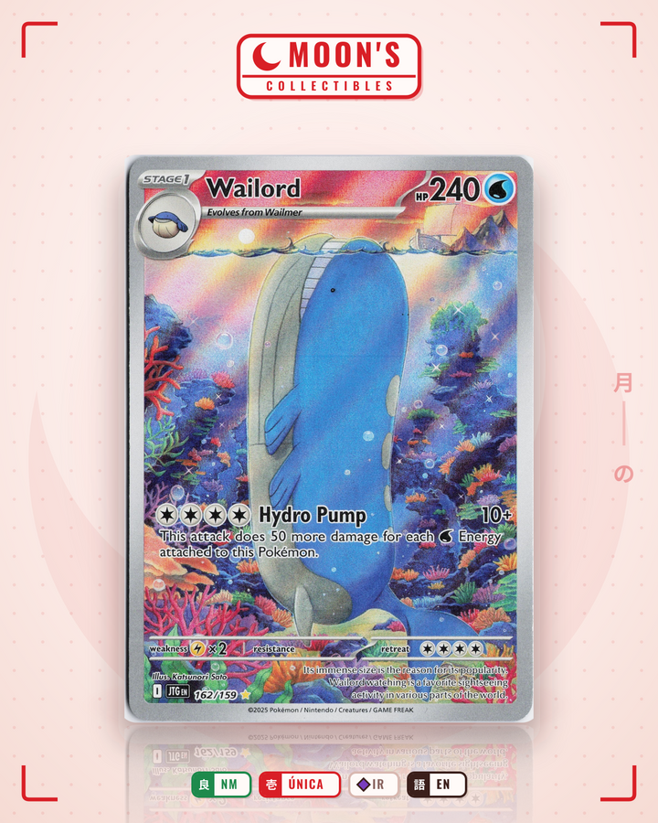 Wailord · Journey Together #162/159 · NM