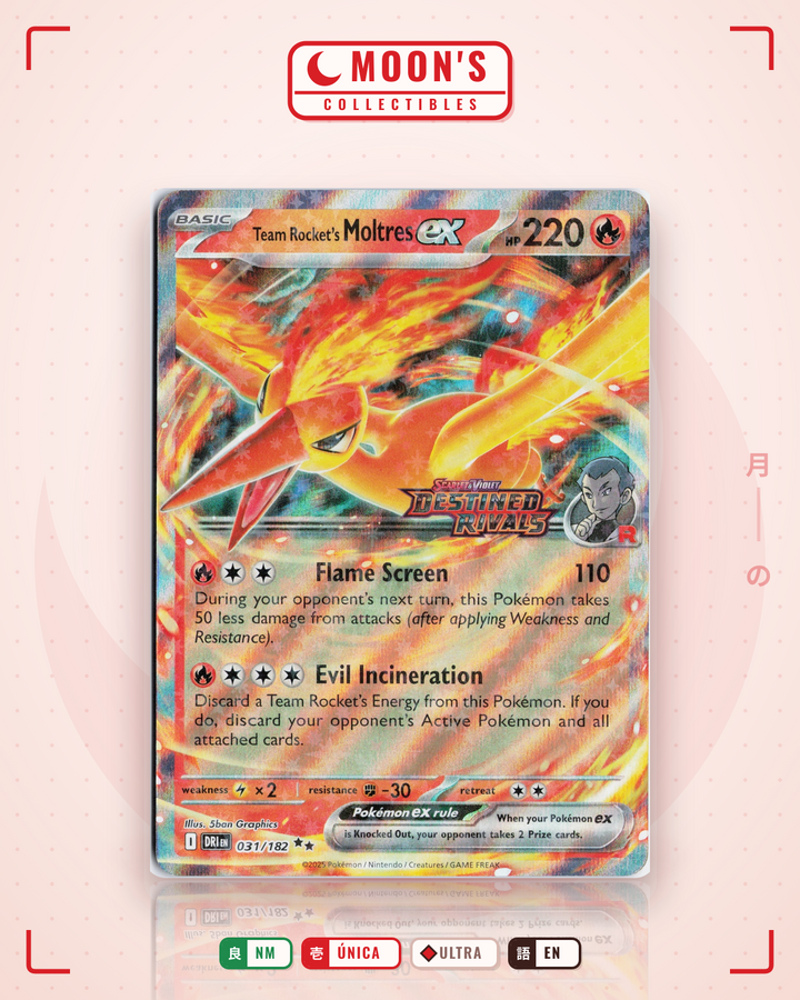 Team Rocket's Moltres ex · Destined Rivals #031/182 · NM