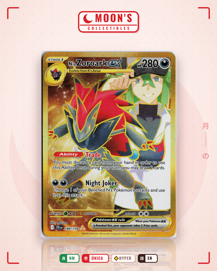 N's Zoroark ex · Journey Together #189/159 · NM