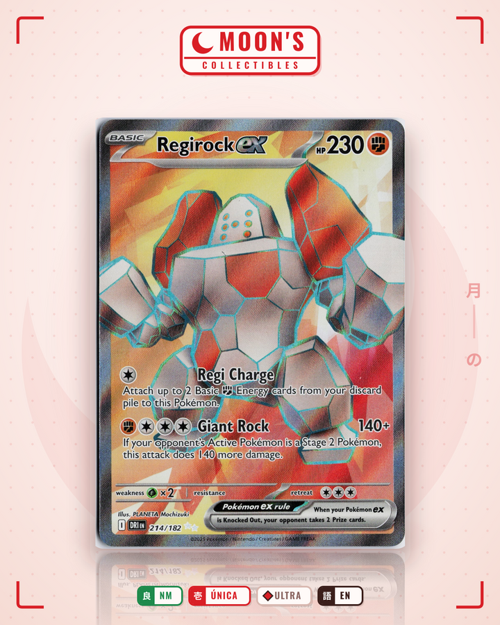 Regirock ex · Destined Rivals #214/182 · NM