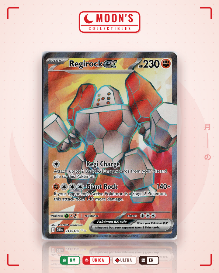 Regirock ex · Destined Rivals #214/182 · NM