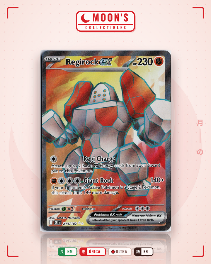Regirock ex · Destined Rivals #214/182 · NM