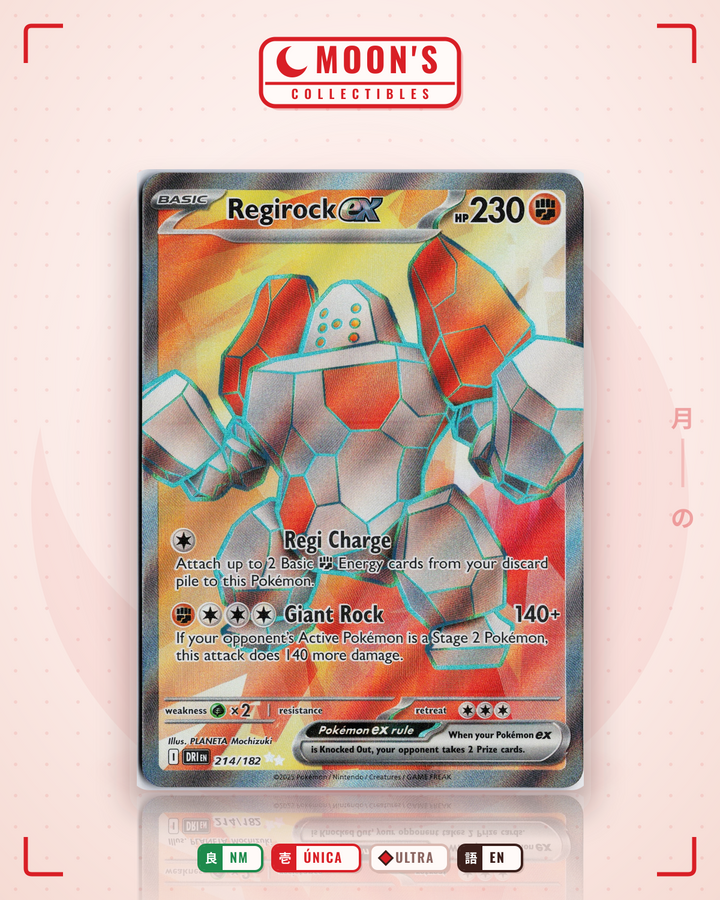 Regirock ex · Destined Rivals #214/182 · NM