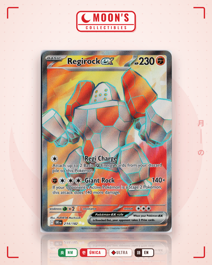 Regirock ex · Destined Rivals #214/182 · NM