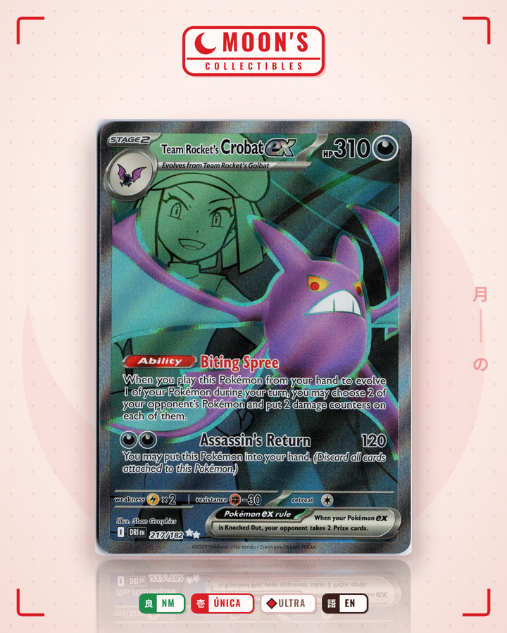 Team Rocket's Crobat ex · Destined Rivals #217/182 · NM