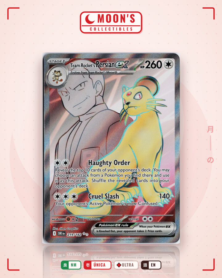 Team Rocket's Persian ex · Destined Rivals #219/182 · NM