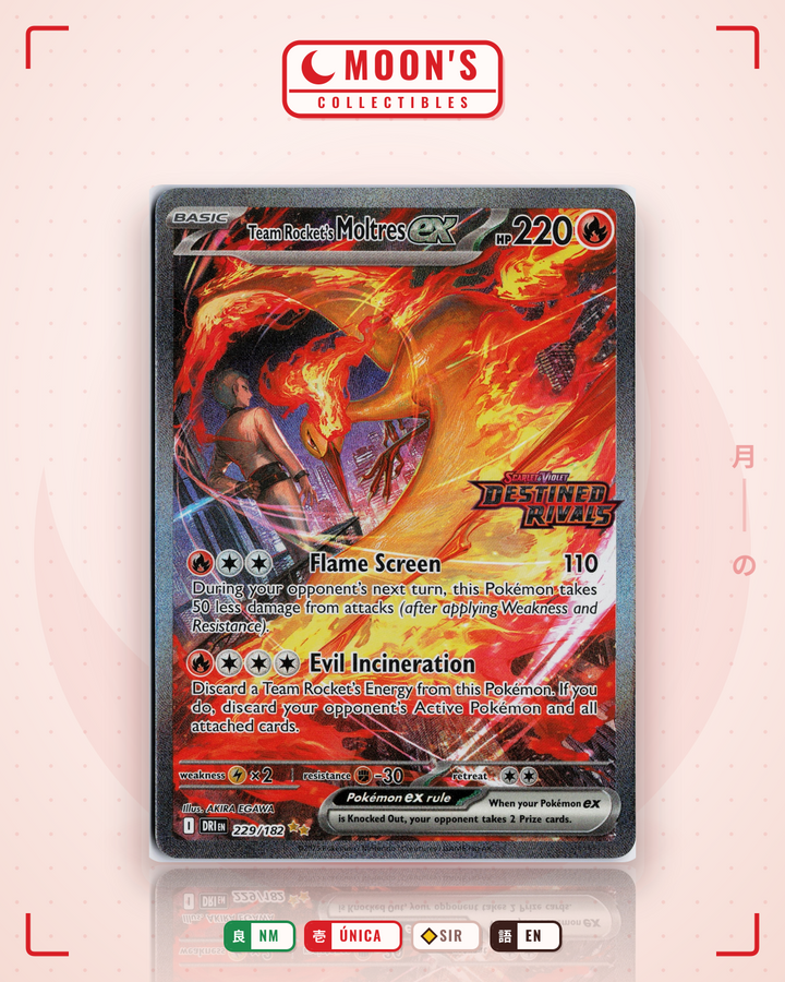 Team Rocket's Moltres ex · Destined Rivals #229/182 · NM