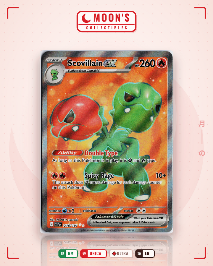 Scovillain ex · Surging Sparks #216/191 · NM