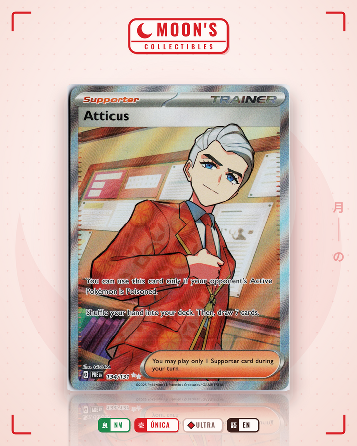 Atticus · Prismatic Evolutions #134/131 · NM
