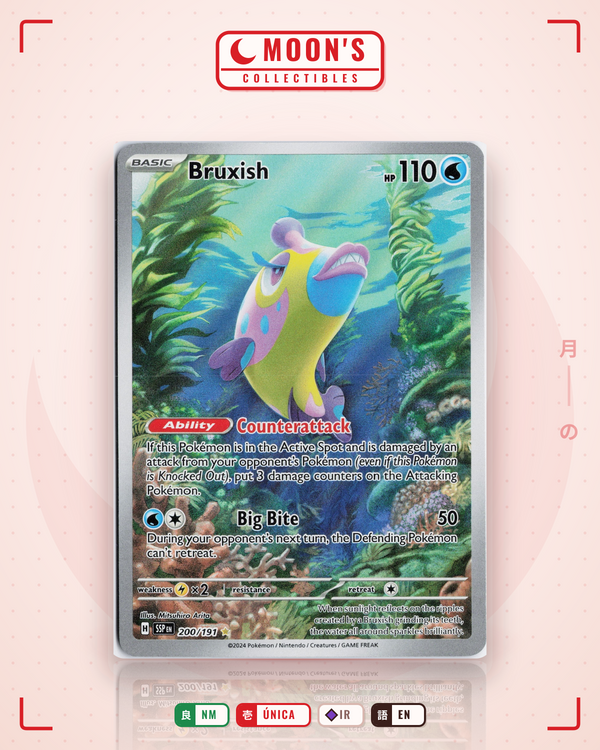 Carta Pokémon Bruxish · Surging Sparks #200/191 (NM) — pieza única en Moon's Collectibles México