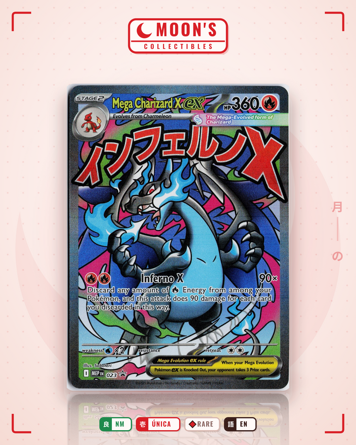 Mega Charizard X ex · Mega Evolution Black Star Promos #023 · NM