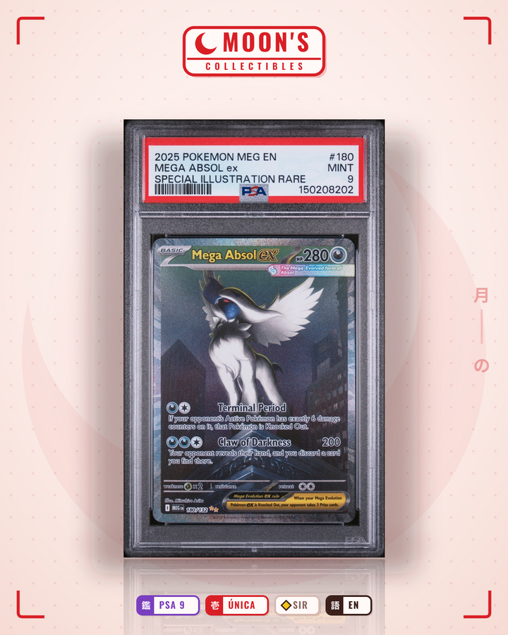 Mega Absol ex · Mega Evolution #180/132 · PSA 9