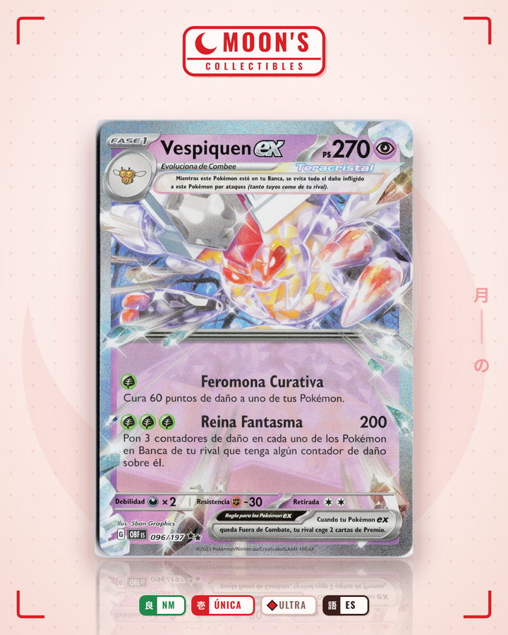 Vespiquen ex · Obsidian Flames #096/197 · NM