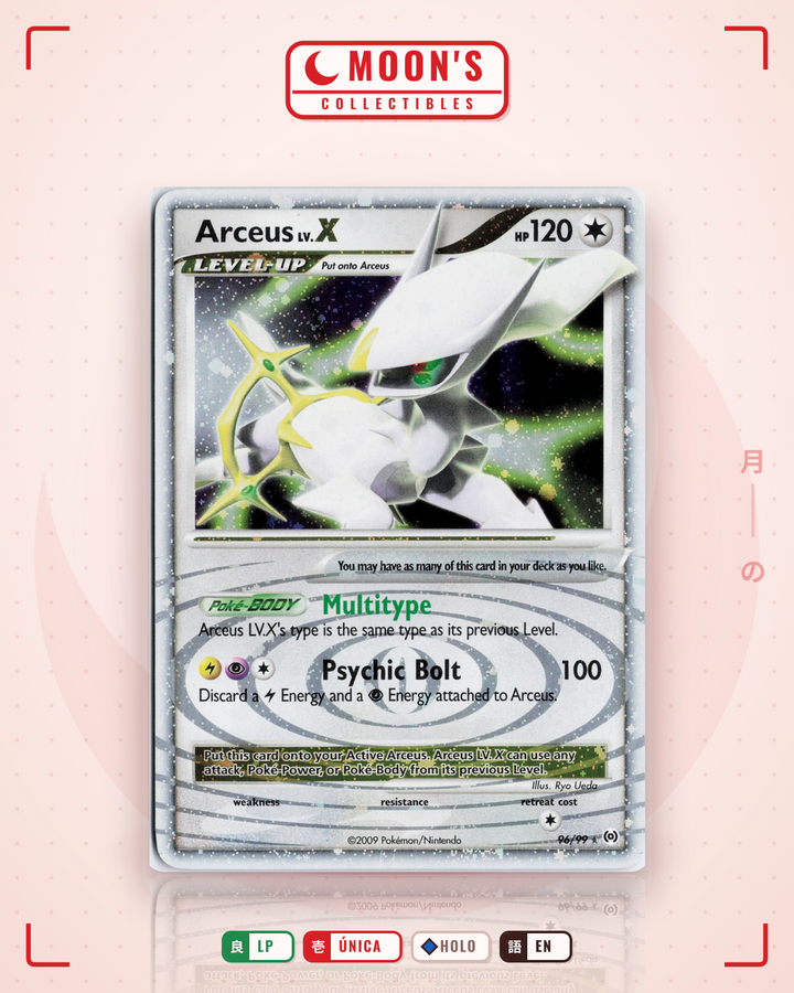 Arceus LV.X · Arceus #96/99 · LP