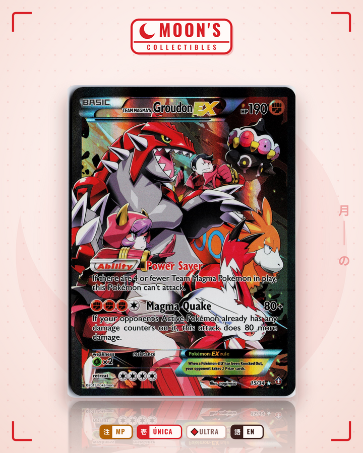 Team Magma's Groudon-EX · Double Crisis #15/34 · MP