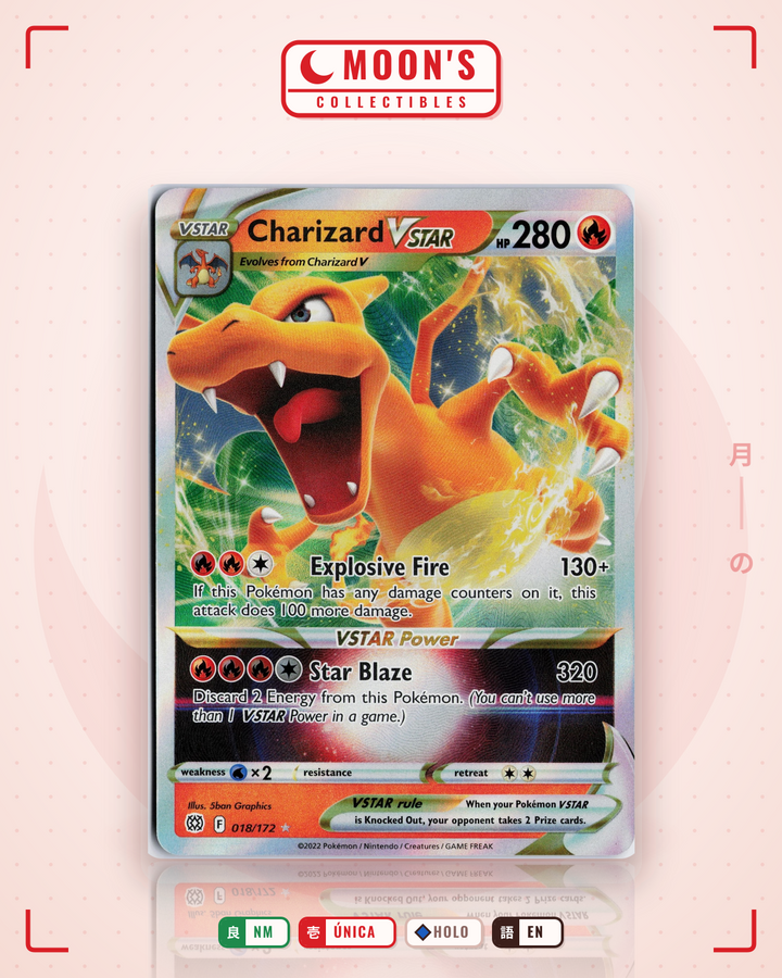 Charizard VSTAR · Brilliant Stars #018/172 · NM