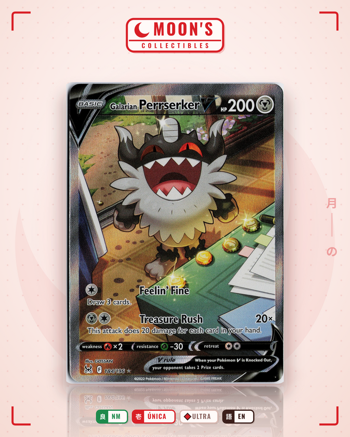 Galarian Perrserker V · Lost Origin #184/196 · NM