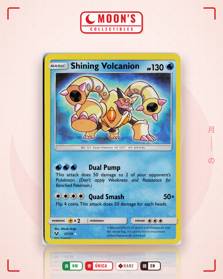 Shining Volcanion · Shining Legends #27/73 · NM