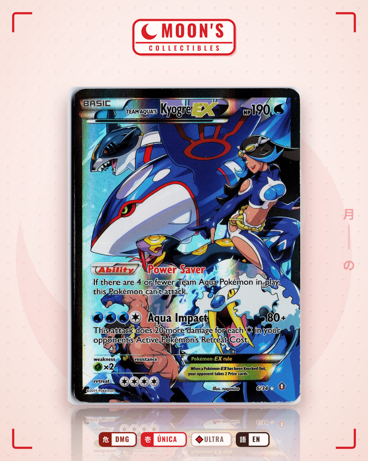 Team Aqua's Kyogre-EX · Double Crisis #6/34 · DMG