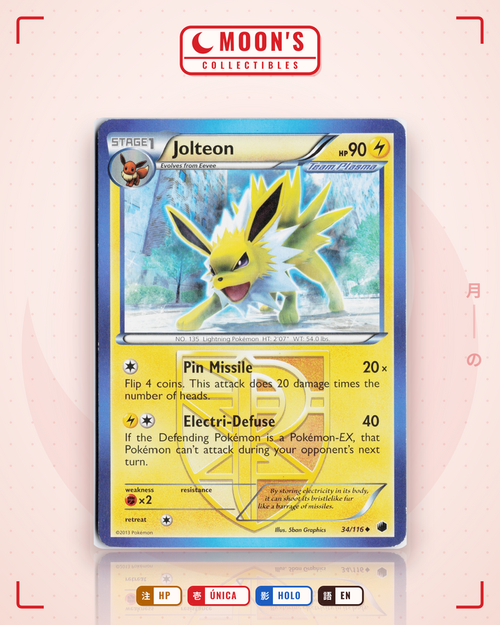 Jolteon · Plasma Freeze #34/116 · HP