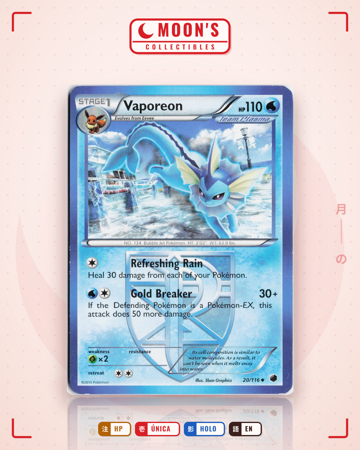 Vaporeon · Plasma Freeze #20/116 · HP
