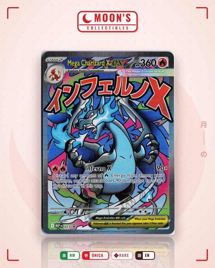 Mega Charizard X ex · Mega Evolution Black Star Promos #023 · NM