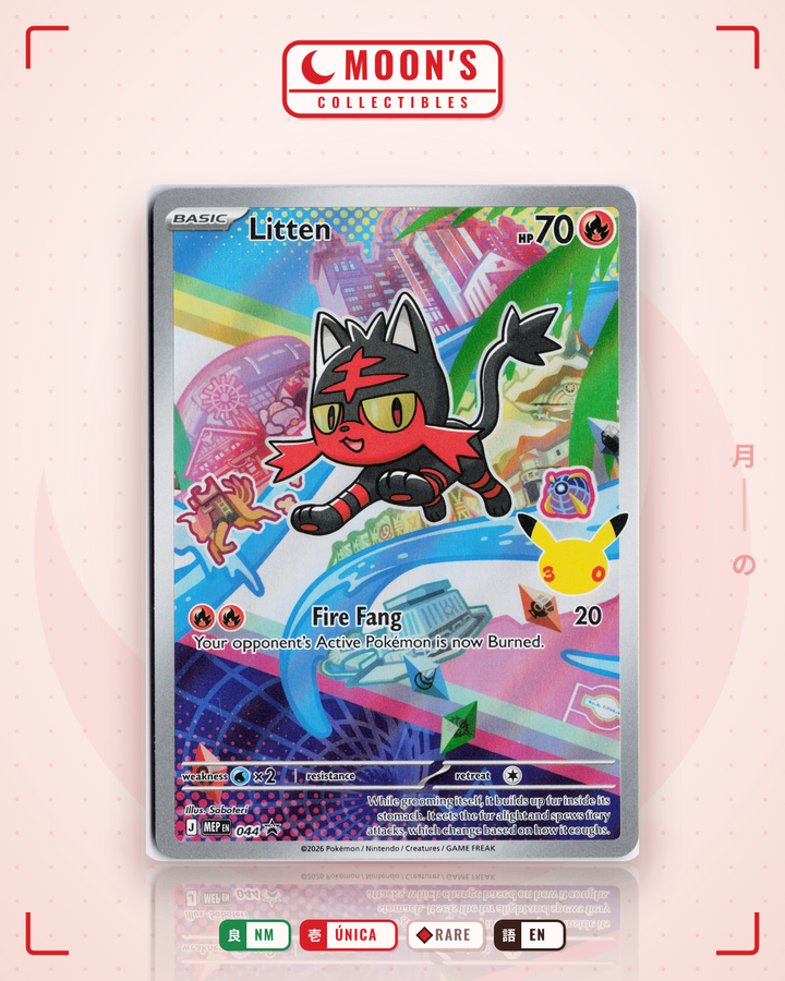Litten · Mega Evolution Black Star Promos #044 · NM