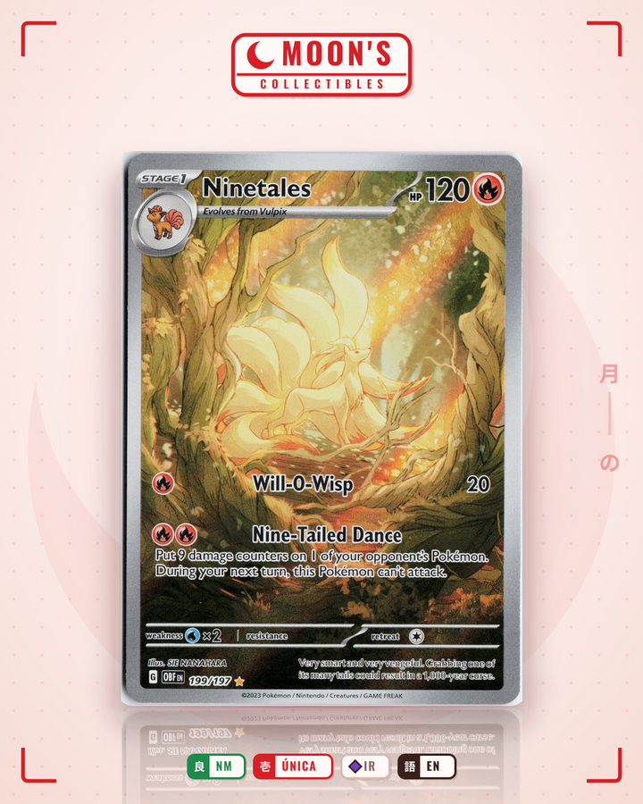 Ninetales · Obsidian Flames #199/197 · NM