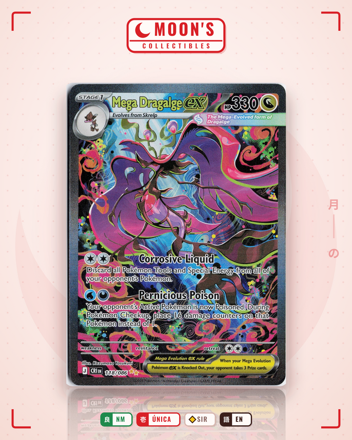 Mega Dragalge ex · Chaos Rising #118/086 · NM