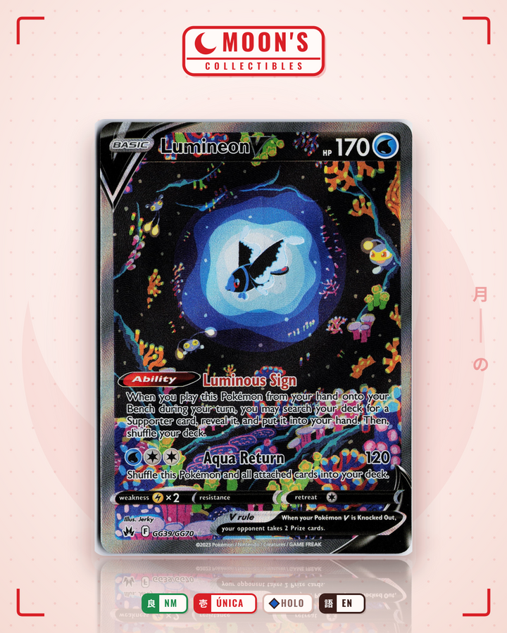 Lumineon V · Crown Zenith Galarian Gallery #GG39/GG70 · NM