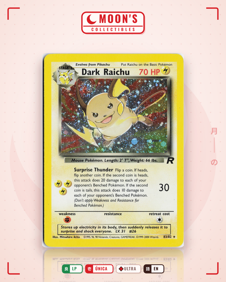 Dark Raichu · Team Rocket #83/82 · LP