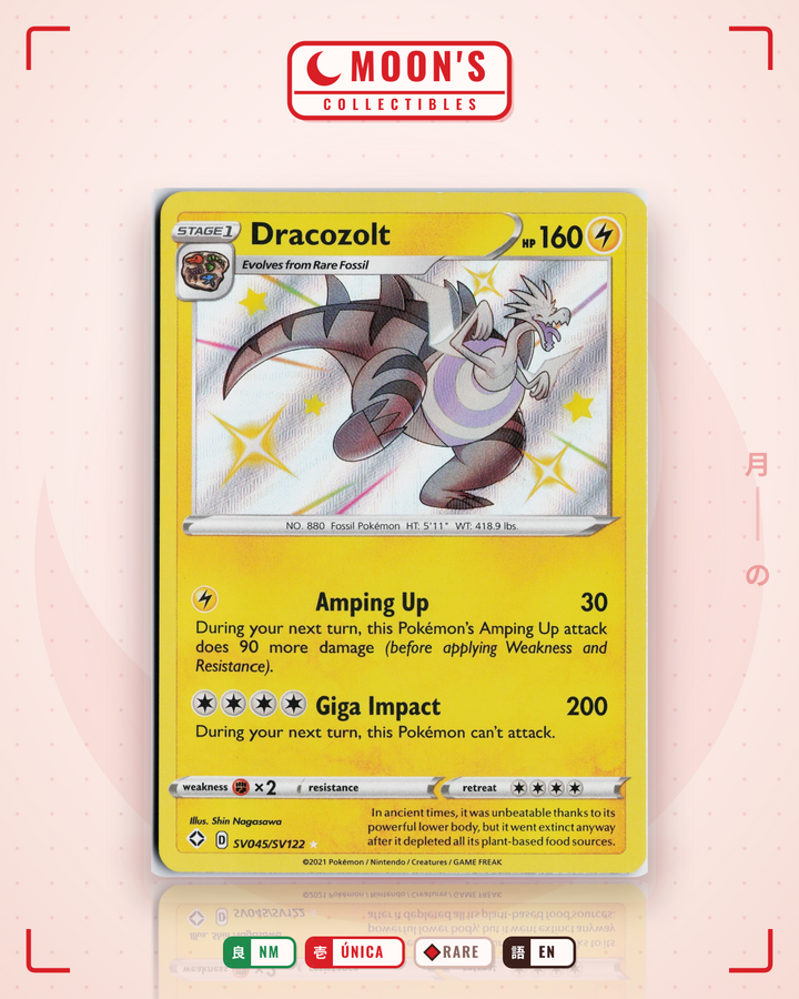 Dracozolt · Shining Fates Shiny Vault #SV045/SV122 · NM