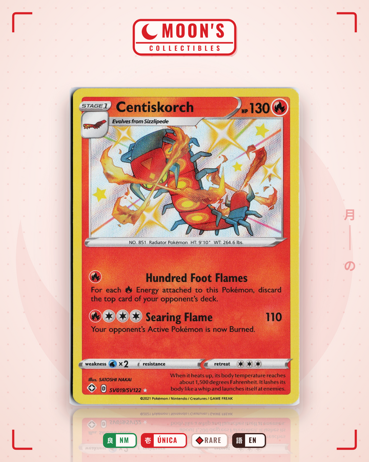 Centiskorch · Shining Fates Shiny Vault #SV019/SV122 · NM