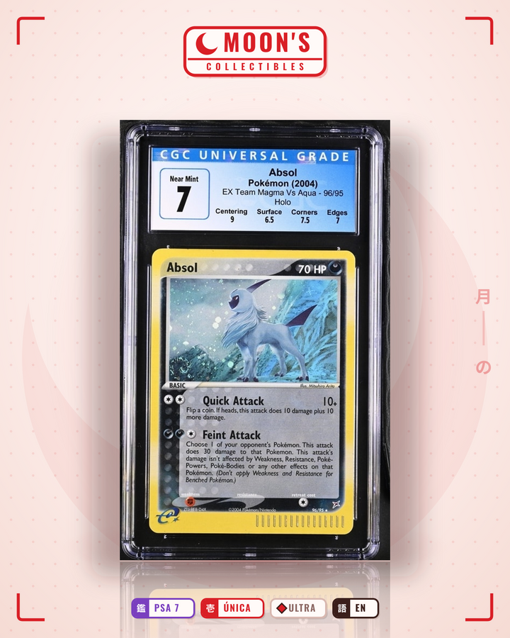 Absol · Team Magma vs Team Aqua #96/95 · PSA 7