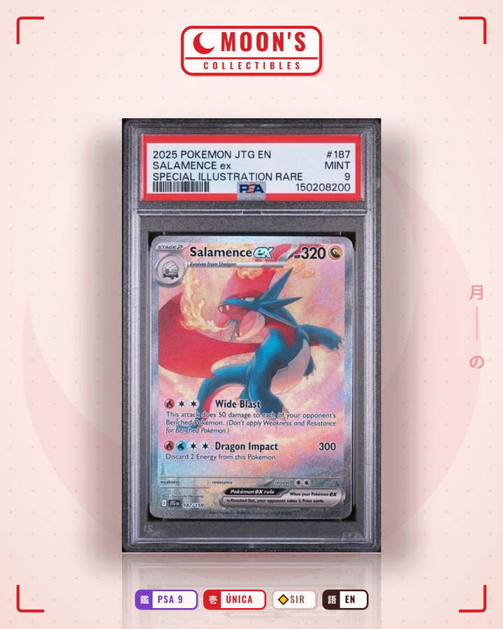 Salamence ex · Journey Together #187/159 · PSA 9