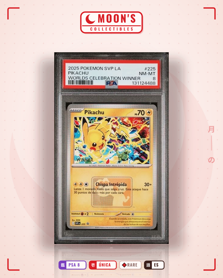 Pikachu · Scarlet & Violet Black Star Promos #225 · PSA 8