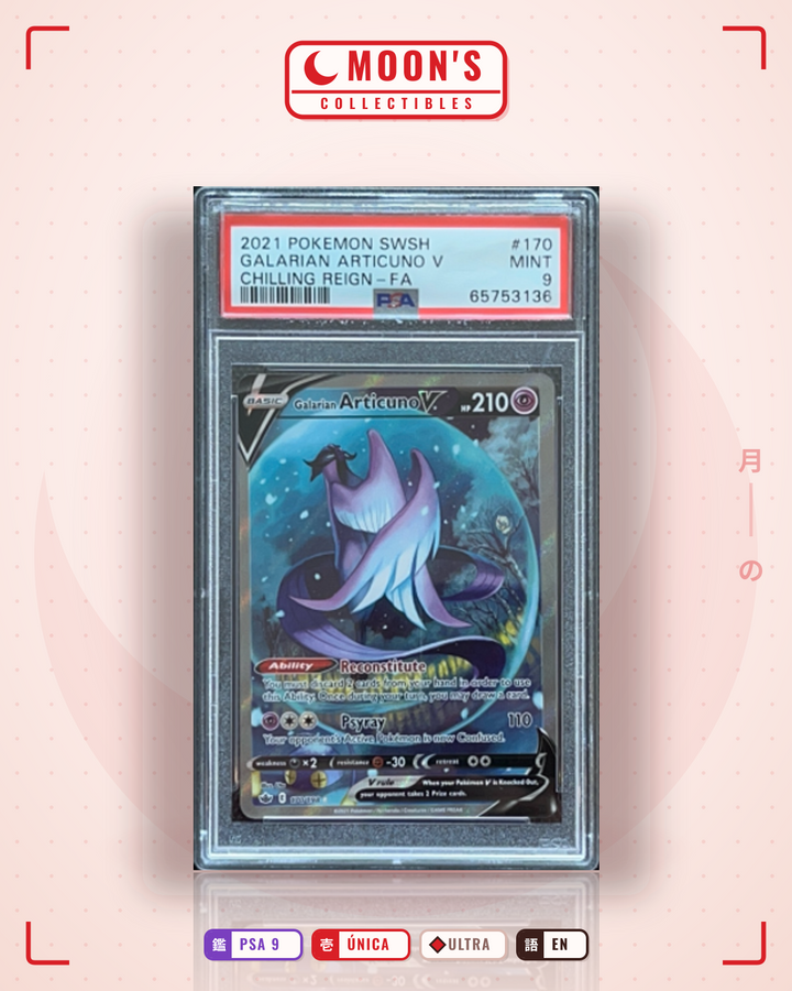 Galarian Articuno V · Chilling Reign #170/198 · PSA 9