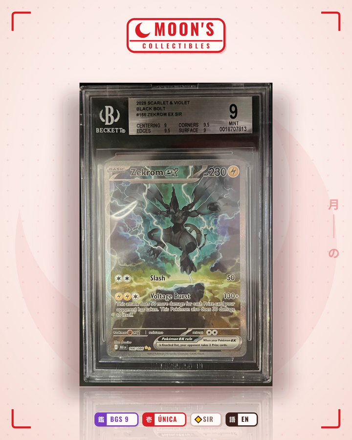 Zekrom ex · Black Bolt #166/086 · BGS 9