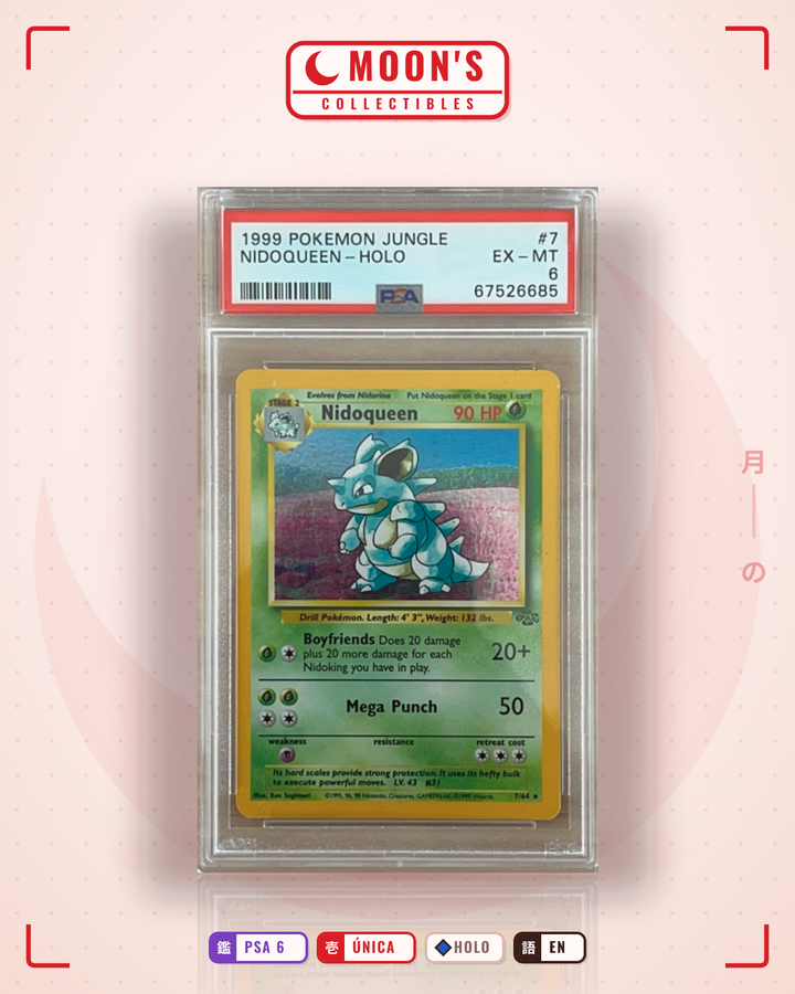 Nidoqueen · Jungle #7/64 · PSA 6